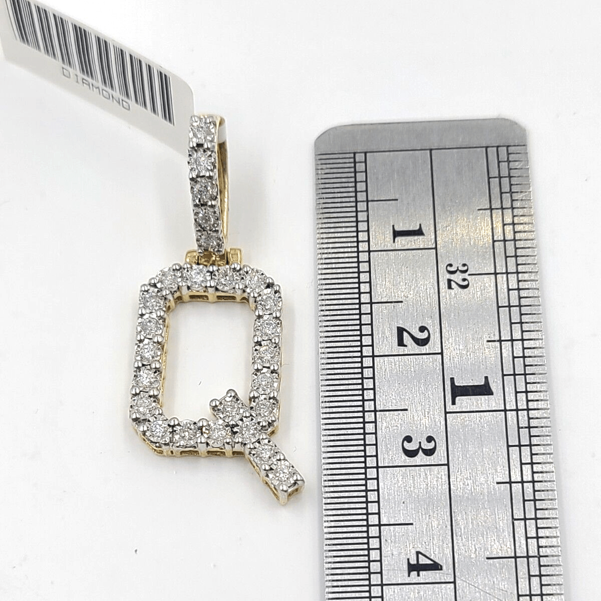 Real 10k Gold & Diamond Letter 