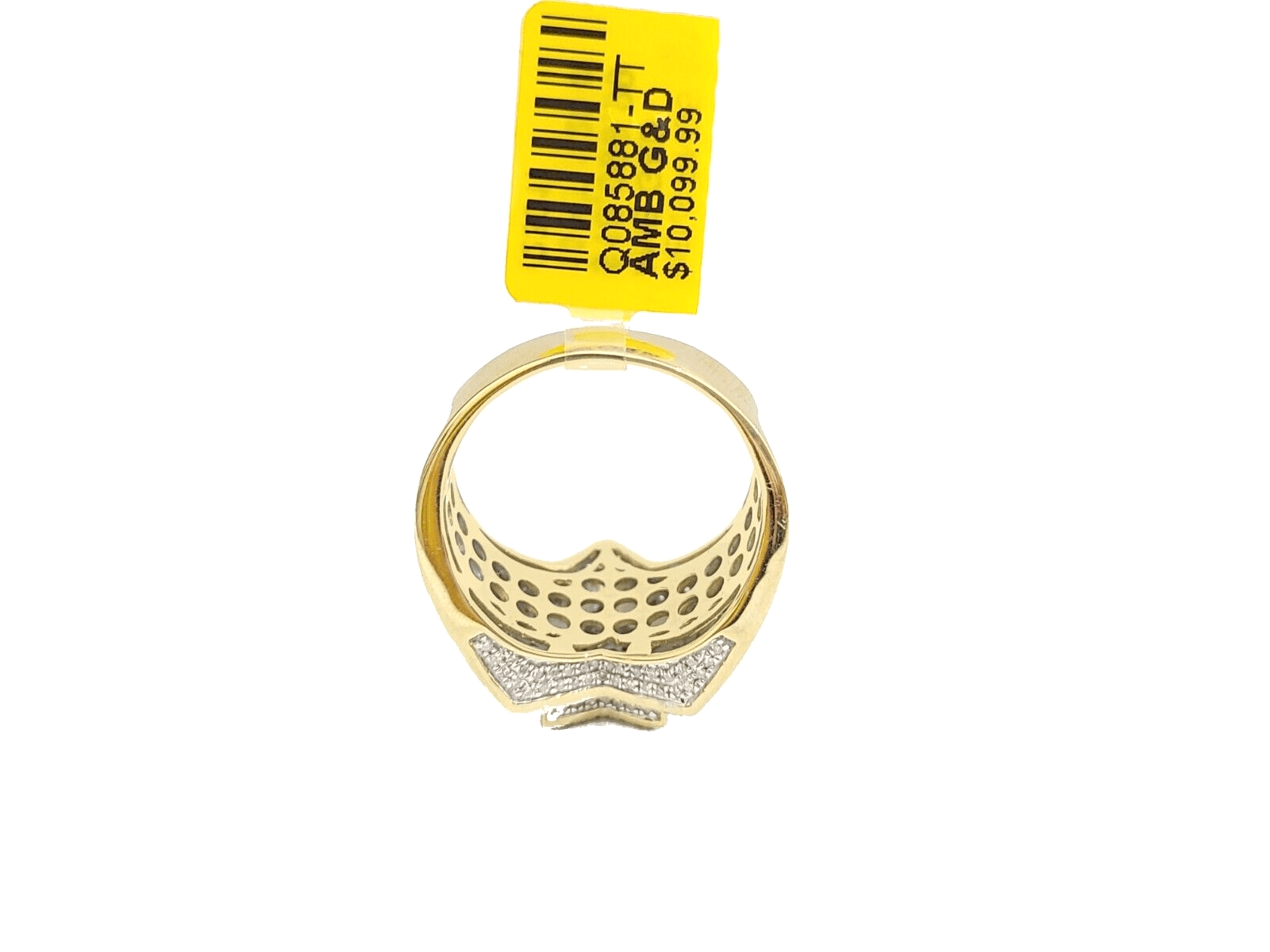 Real 10k Gold Men's Ring Size 10 10kt Yellow Gold Wedding Band Diamond 1.20CT - GoldenlinQ