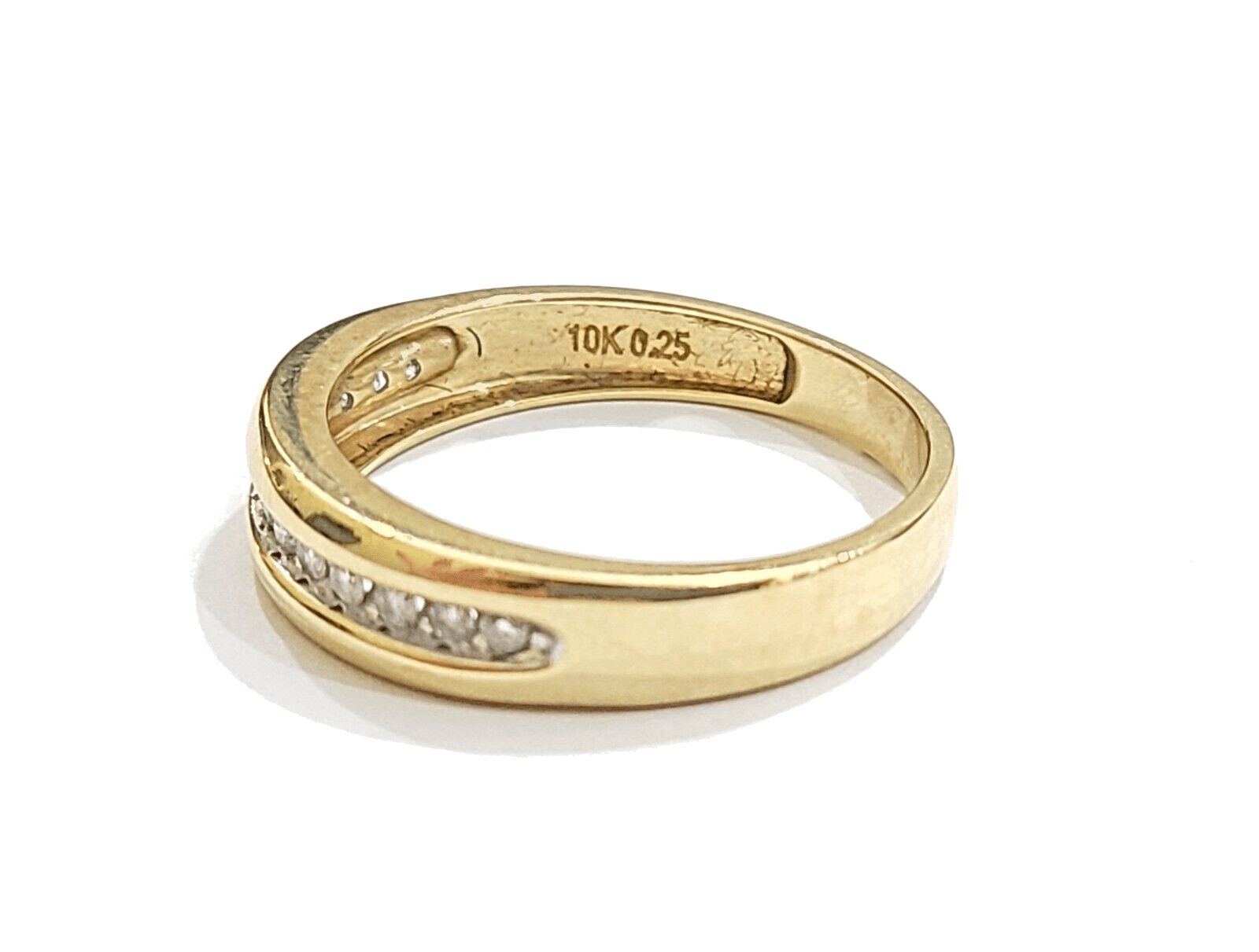 Real 10k Gold Men's Ring size 10.5 10kt Yellow gold, Wedding Band Diamond - GoldenlinQ