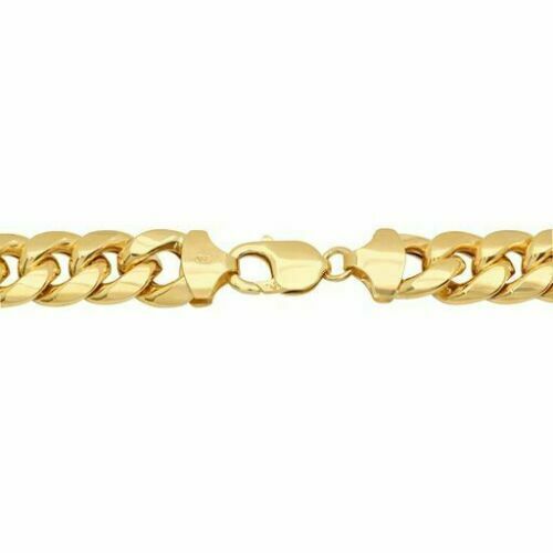 Real 10k Gold Miami Cuban chain 7mm 24" Lobster Lock Men's 10kt Yellow Gold, MEN - GoldenlinQ