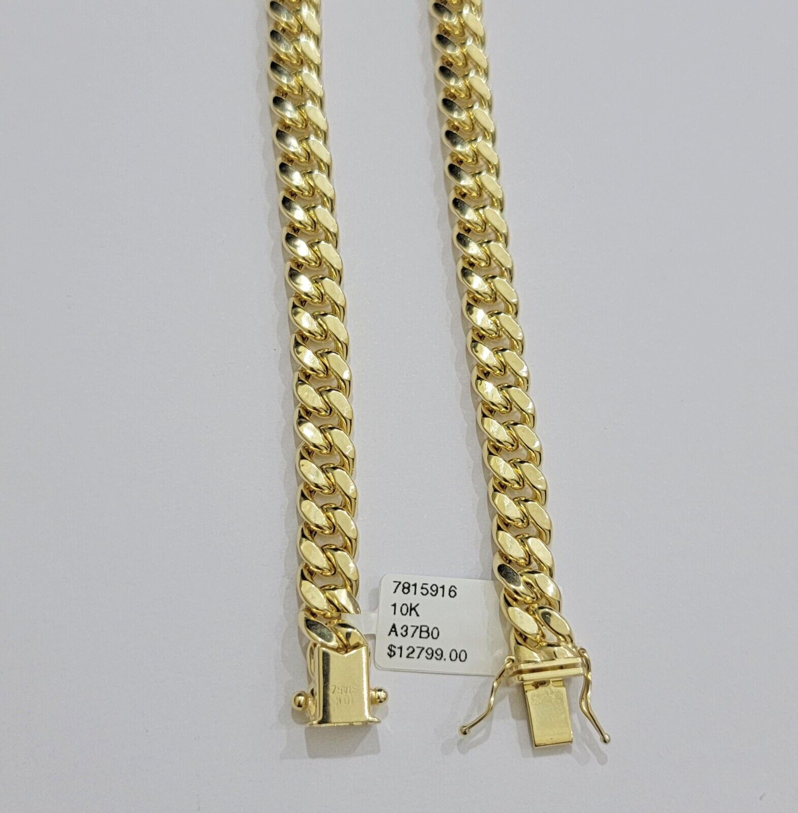 Real 10k Gold Necklace 20 Inch Chain Miami Cuban Link Men's 10KT STRONG LINKS - GoldenlinQ