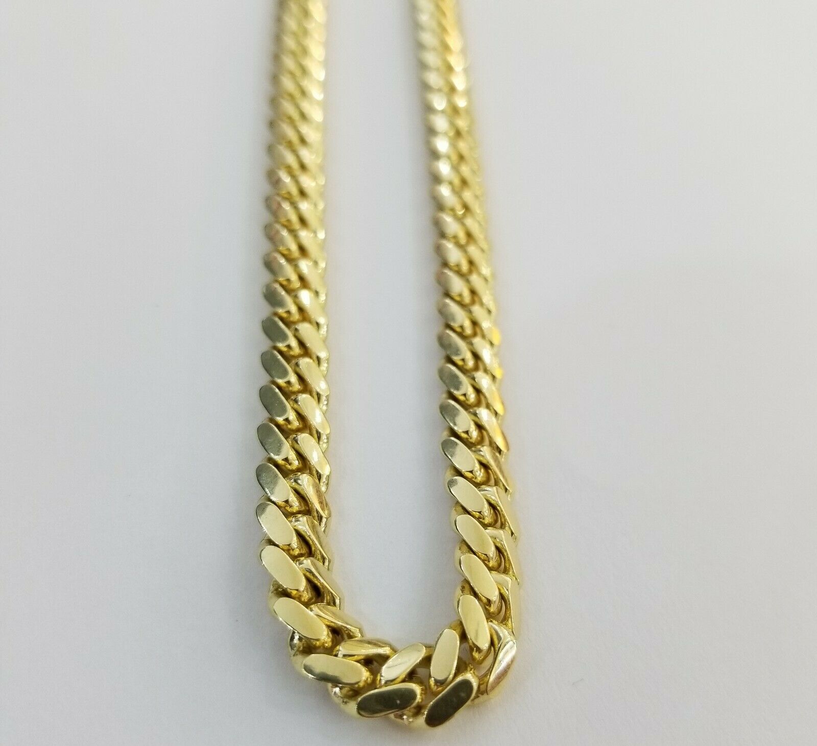 REAL 10k Gold Necklace Chain 6mm Miami Cuban Link 18 - 28" 10kt Yellow Gold SOLID - GoldenlinQ