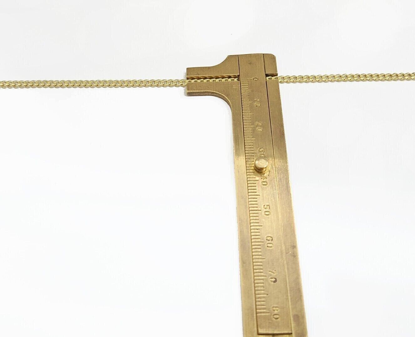 Real 10k Gold Necklace Chain Miami Cuban Link 3.5mm 18 - 26 Inch 10kt Men & Women - GoldenlinQ