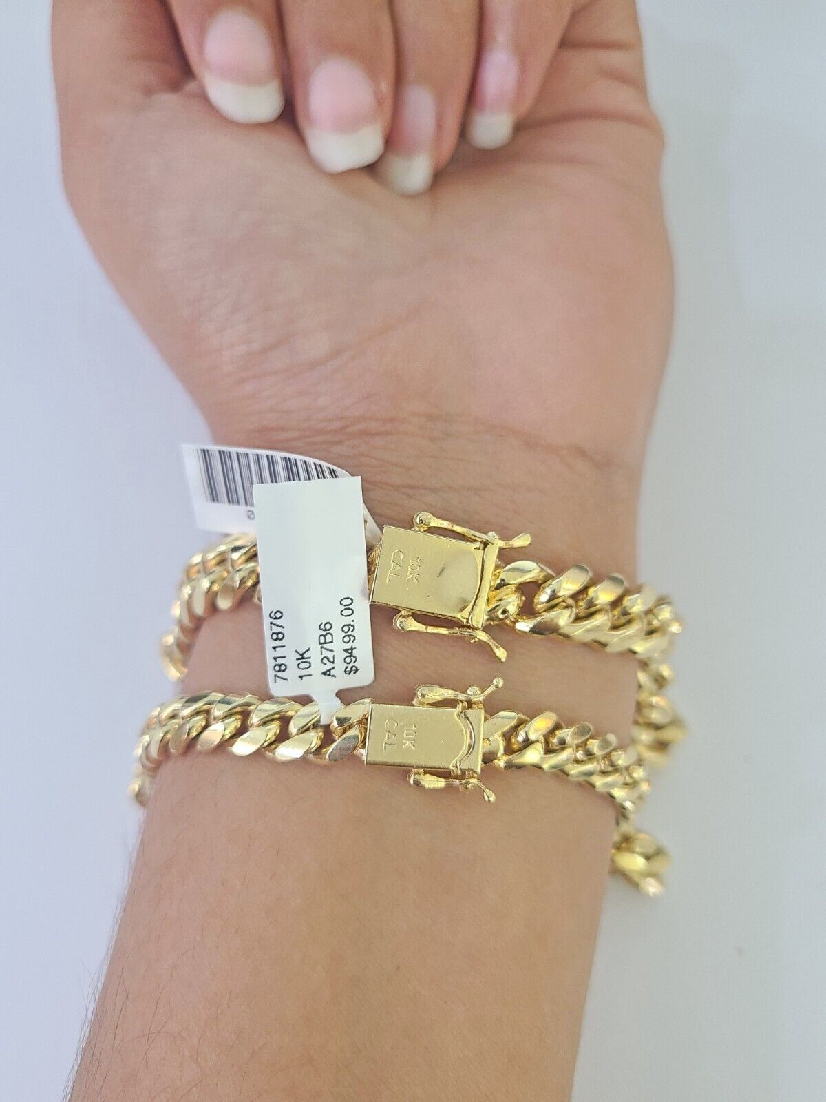 Real 10k Miami Cuban Bracelet Yellow Gold 6mm 9mm Men Women 7" 7.5" 8" 8.5" 9" - GoldenlinQ