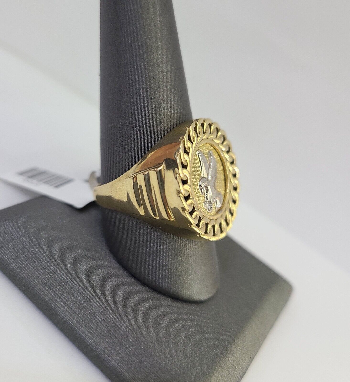 Real 10k Ring Eagle Fancy Design Yellow Gold Men Casual 10kt - GoldenlinQ