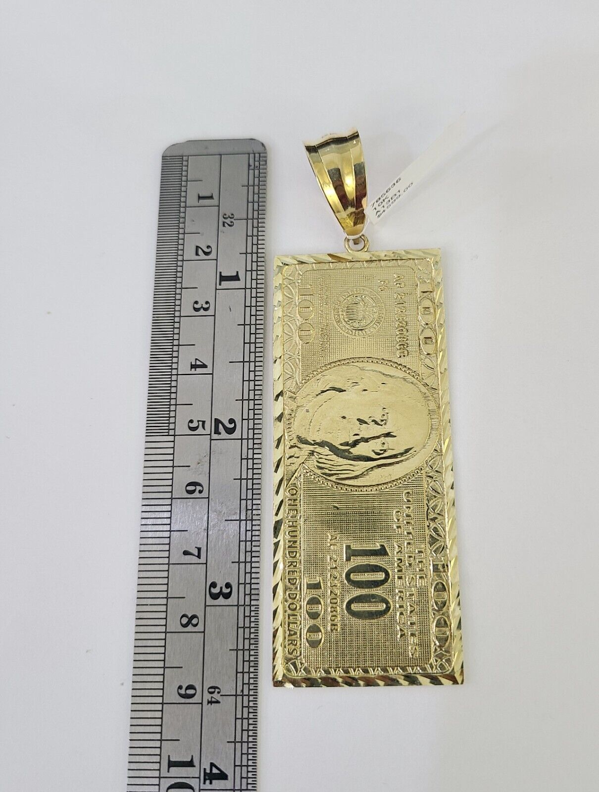 Real 10k Rope Chain 100 Money Dollar Charm Set 10mm 20" - 30" Inch Necklace Gold - GoldenlinQ