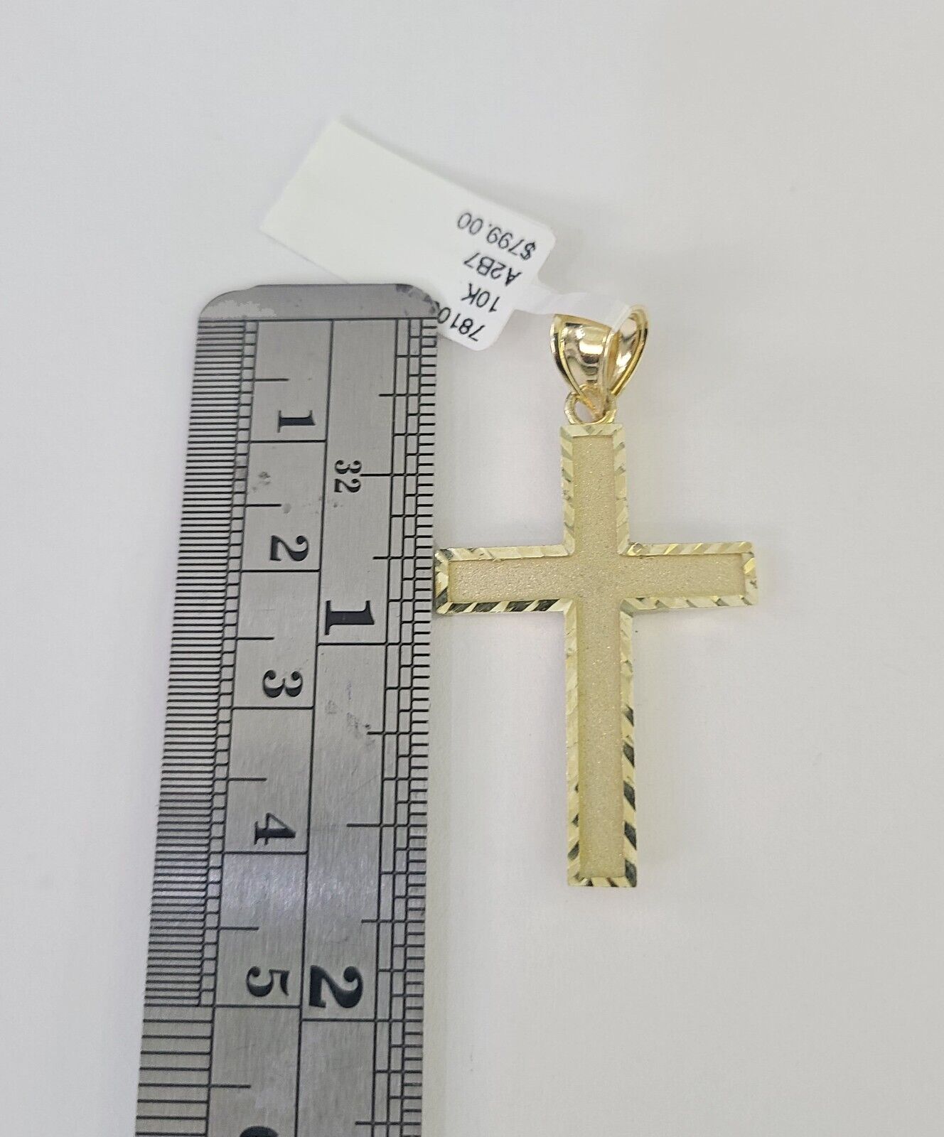 Real 10k Rope Chain Jesus Cross Charm Necklace Pendant Set 5mm 20" - 30" Inch Gold - GoldenlinQ