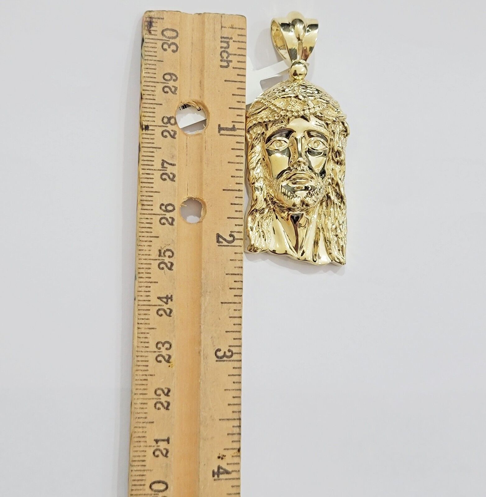 REAL 10k Rope Chain & Jesus Head Charm Pendant 5mm 18" - 28" Necklace & Jesus Face - GoldenlinQ