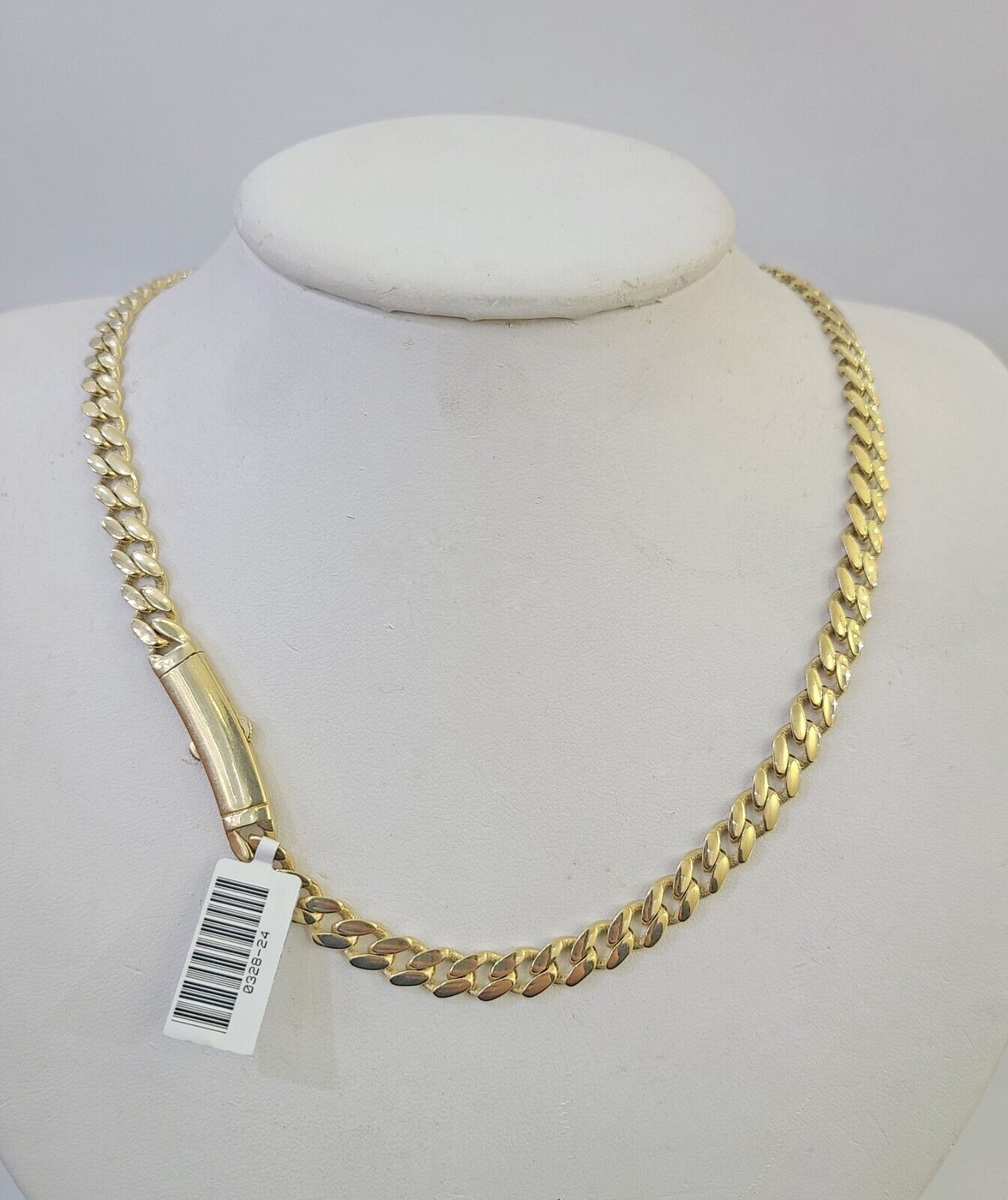 Real 10k Royal Monaco Chain 6mm 20 inches Yellow Gold Necklace Men Women - GoldenlinQ