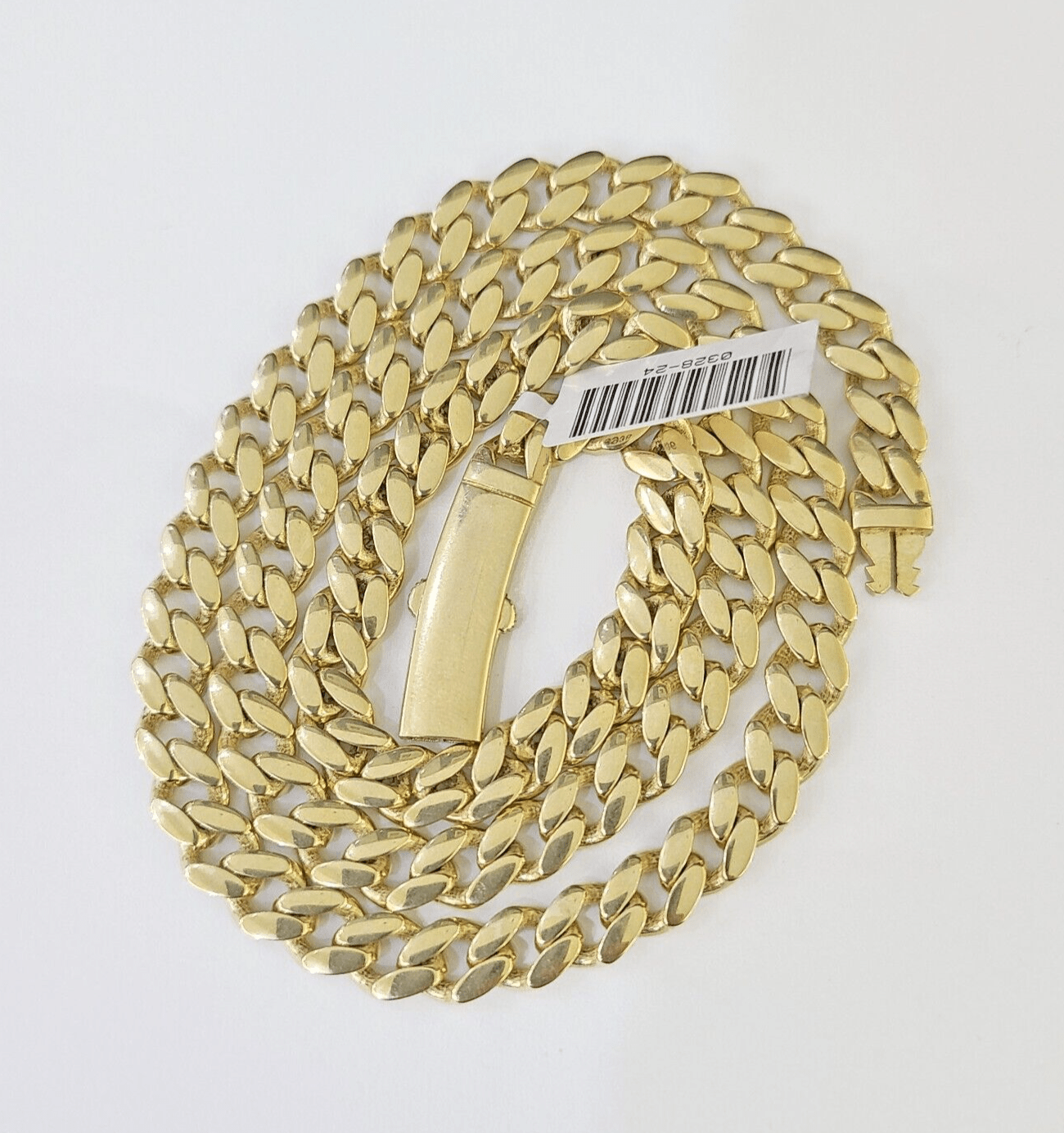 Real 10k Royal Monaco Chain 6mm 20 inches Yellow Gold Necklace Men Women - GoldenlinQ