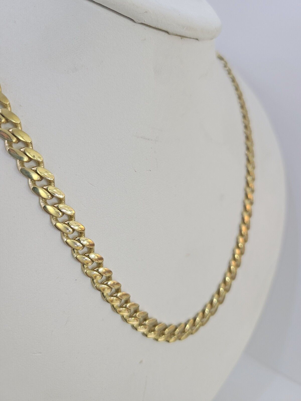 Real 10k Royal Monaco Chain 6mm 24 inches Yellow Gold Necklace Men Women - GoldenlinQ