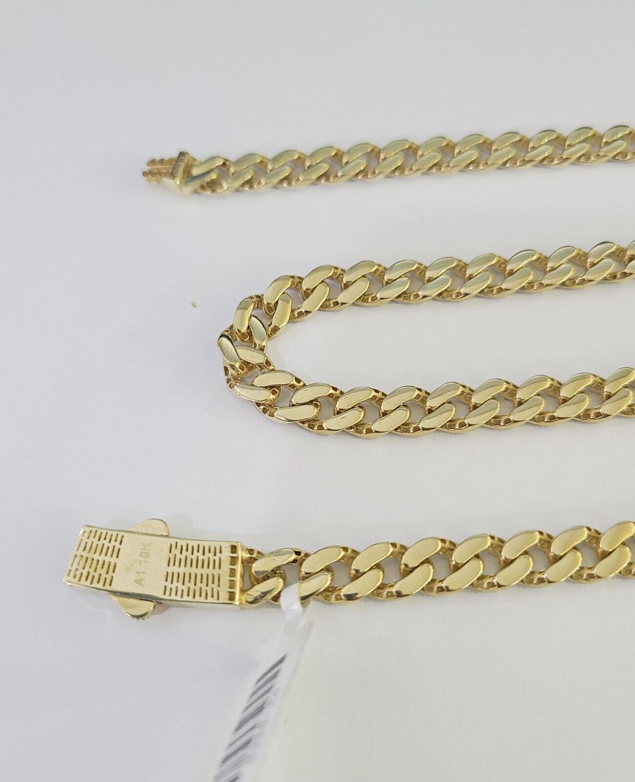 Real 10k Royal Monaco Chain 6mm Diamond Cut 22 inches Yellow Gold Necklace - GoldenlinQ