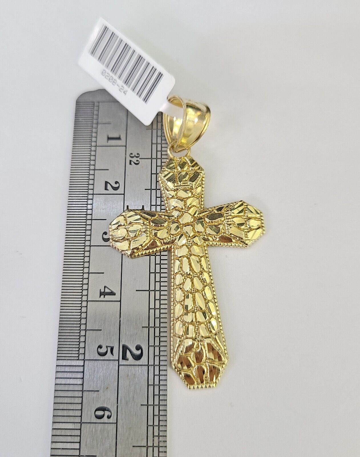 Real 10k Solid Rope Chain Jesus Cross Charm Set 3mm 20" - 30" Inch Necklace Gold - GoldenlinQ