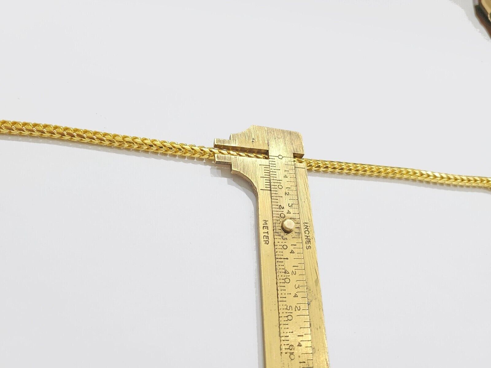 Real 10K Solid Yellow Gold Franco Chain 4mm Necklace 22 - 26'' inches Lobster Lock - GoldenlinQ