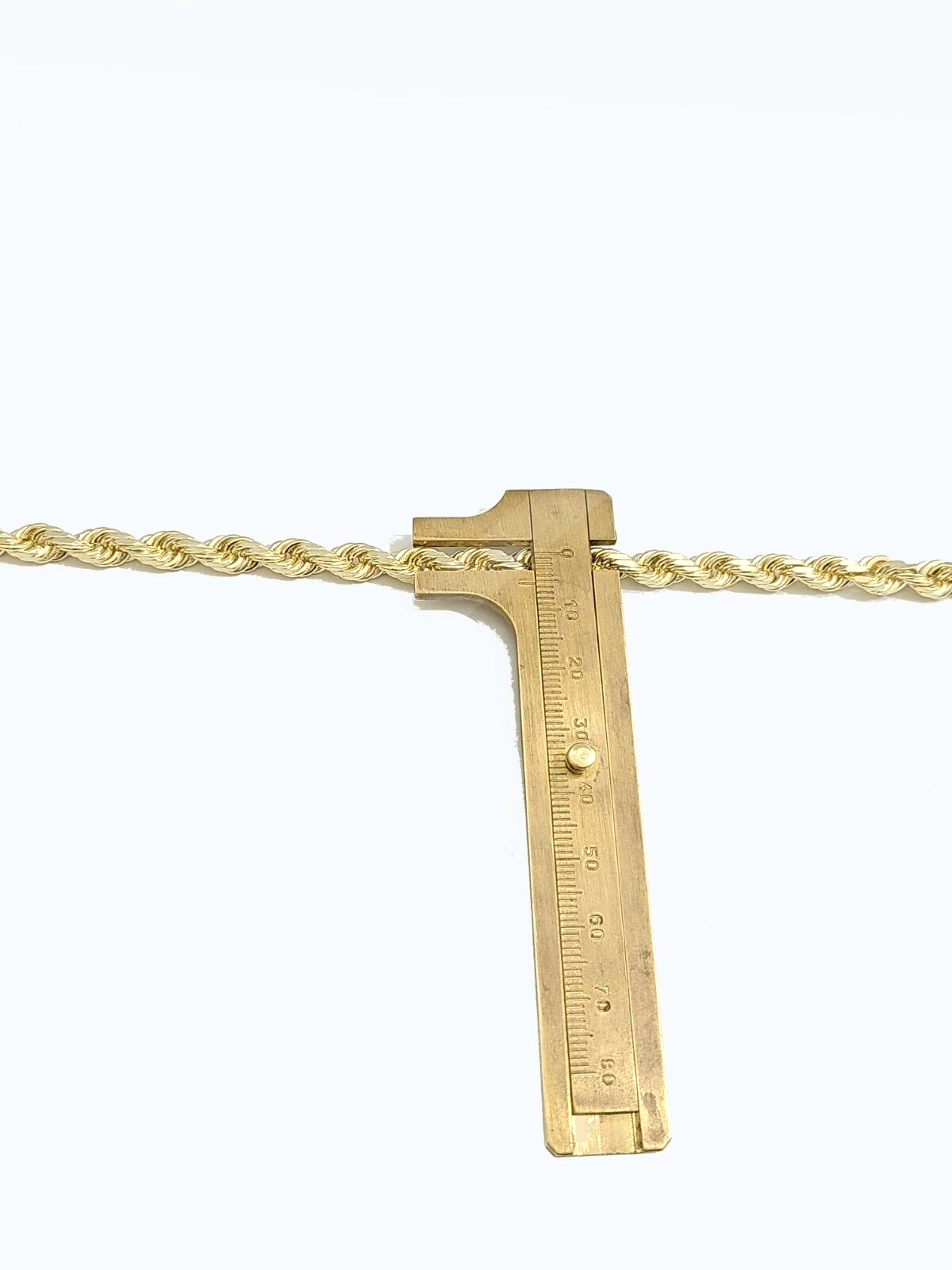 Real 10k Solid Yellow Gold Necklace Rope Chain 6mm 24" inch 10kt Unisex Chain - GoldenlinQ
