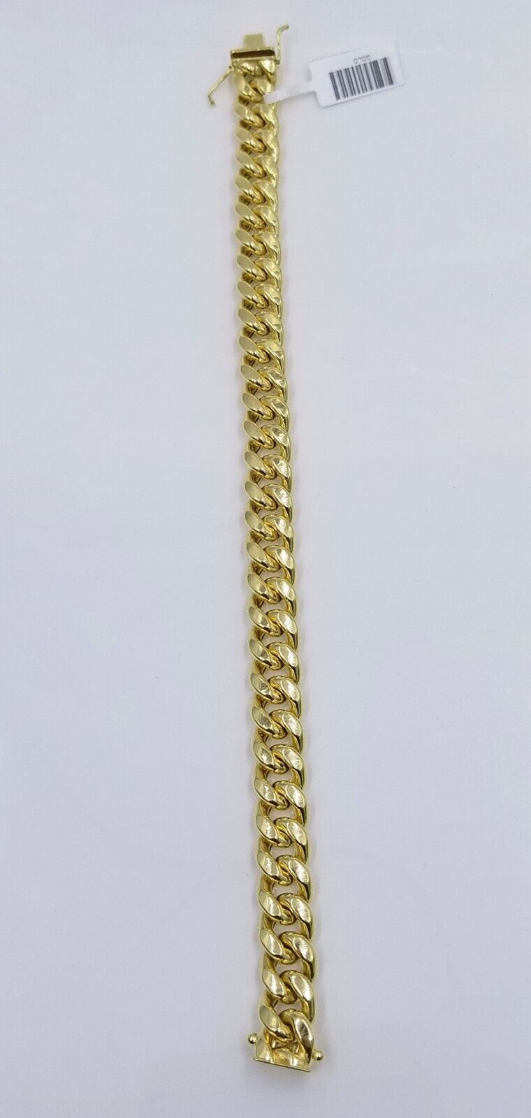 Real 10k Yellow Gold 11mm Miami Cuban Link Bracelet 9" inch For Men's - GoldenlinQ