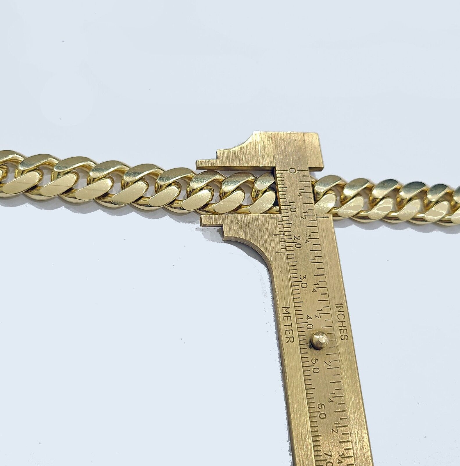 Real 10k Yellow Gold 13mm Miami Cuban Link Bracelet 8.5 ''inch 10kt Unisex - GoldenlinQ