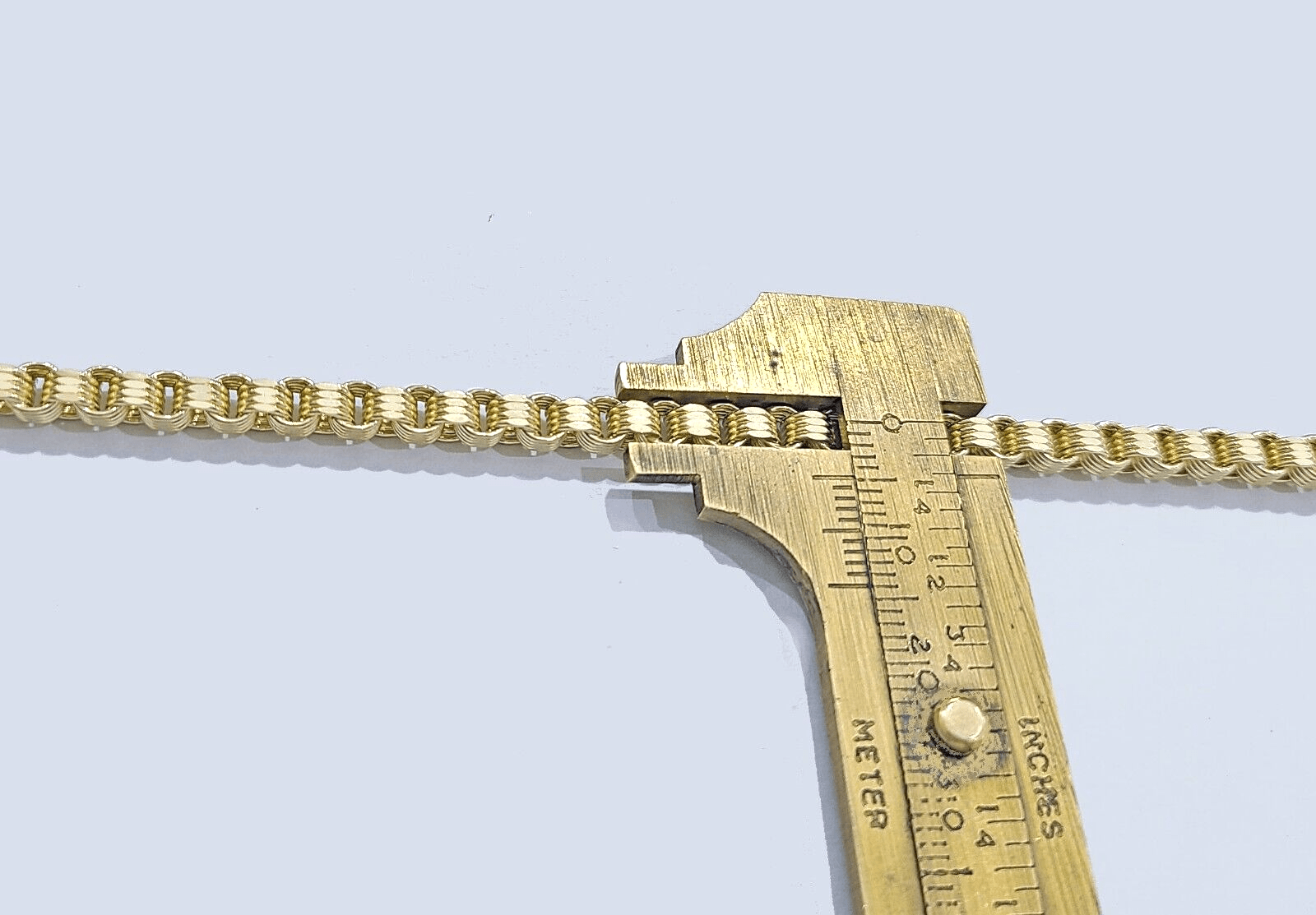 Real 10k Yellow Gold 4mm Box Byzantine Bracelet 8" inch 10kt Unisex Men Women - GoldenlinQ