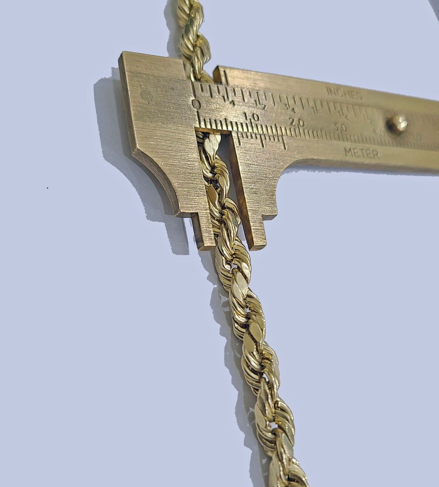 Real 10k Yellow Gold 5mm Rope Bracelet 9'' inch 10kt Unisex - GoldenlinQ