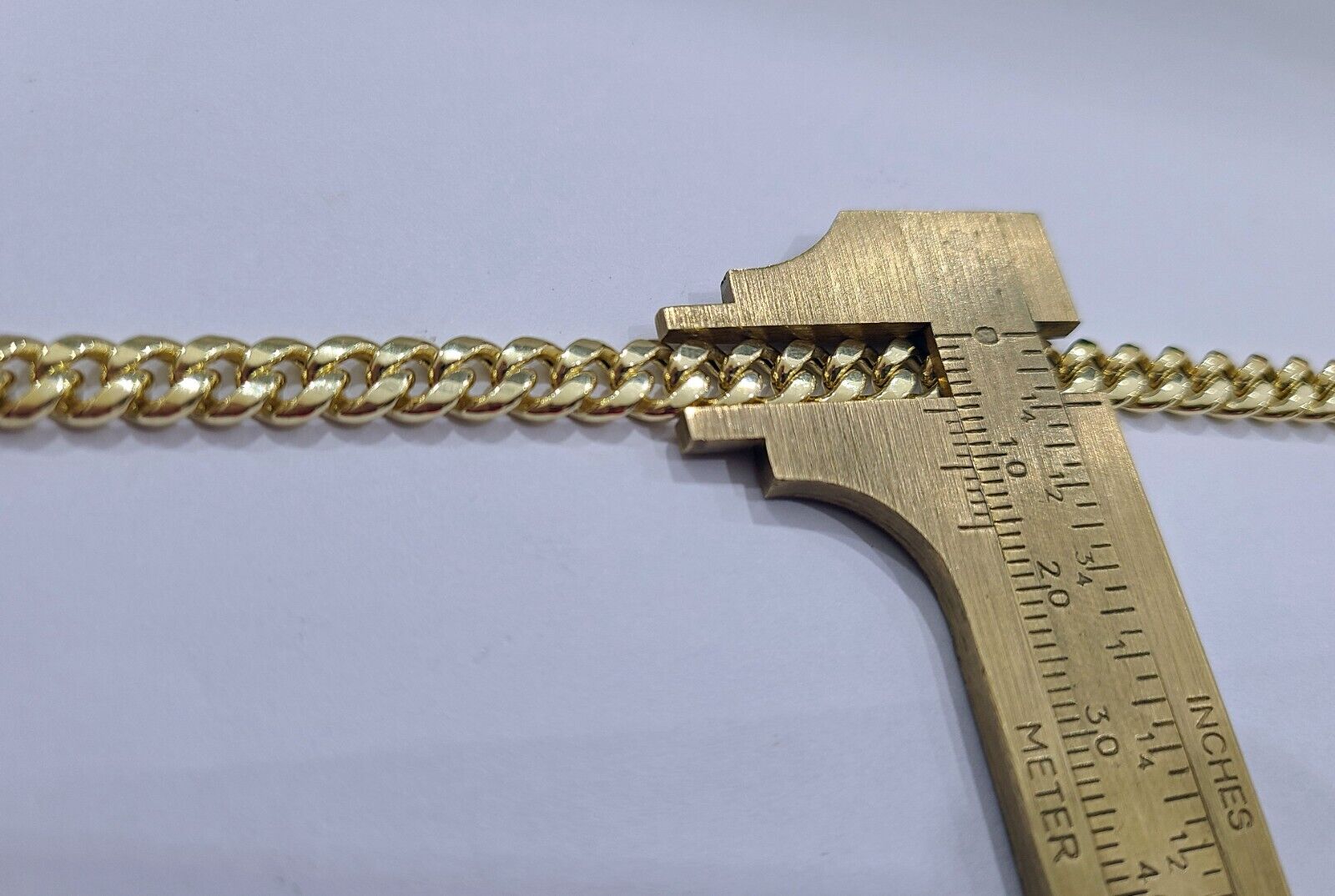 Real 10k Yellow Gold 6mm Miami Cuban Chain Necklace 18'' - 28'' inch 10kt Unisex - GoldenlinQ