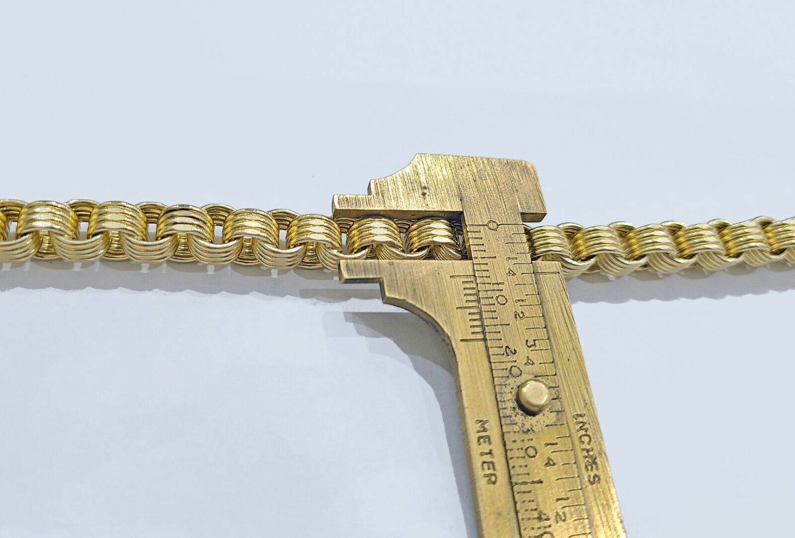 Real 10k Yellow Gold 8mm Box Byzantine Bracelet 8" inch 10kt Unisex Men Women - GoldenlinQ