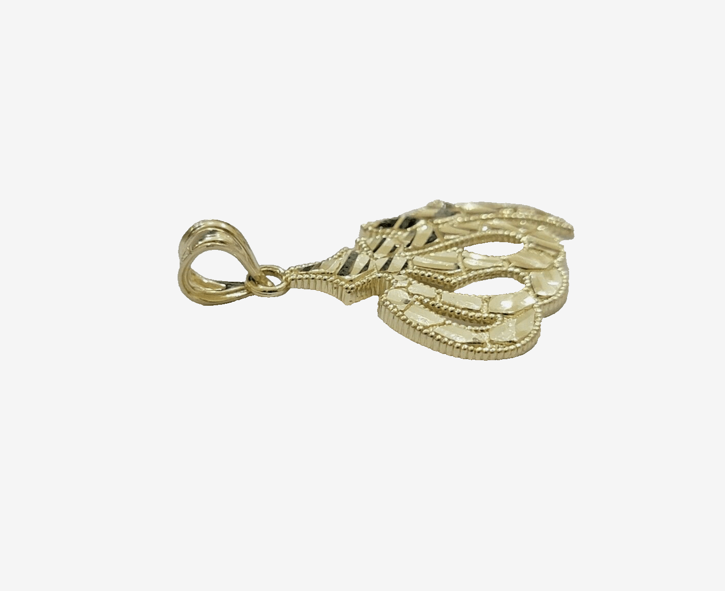 Real 10k Yellow Gold Allah Charm 1 Inch Pendant For Necklace & Chain SALE 10kt - GoldenlinQ