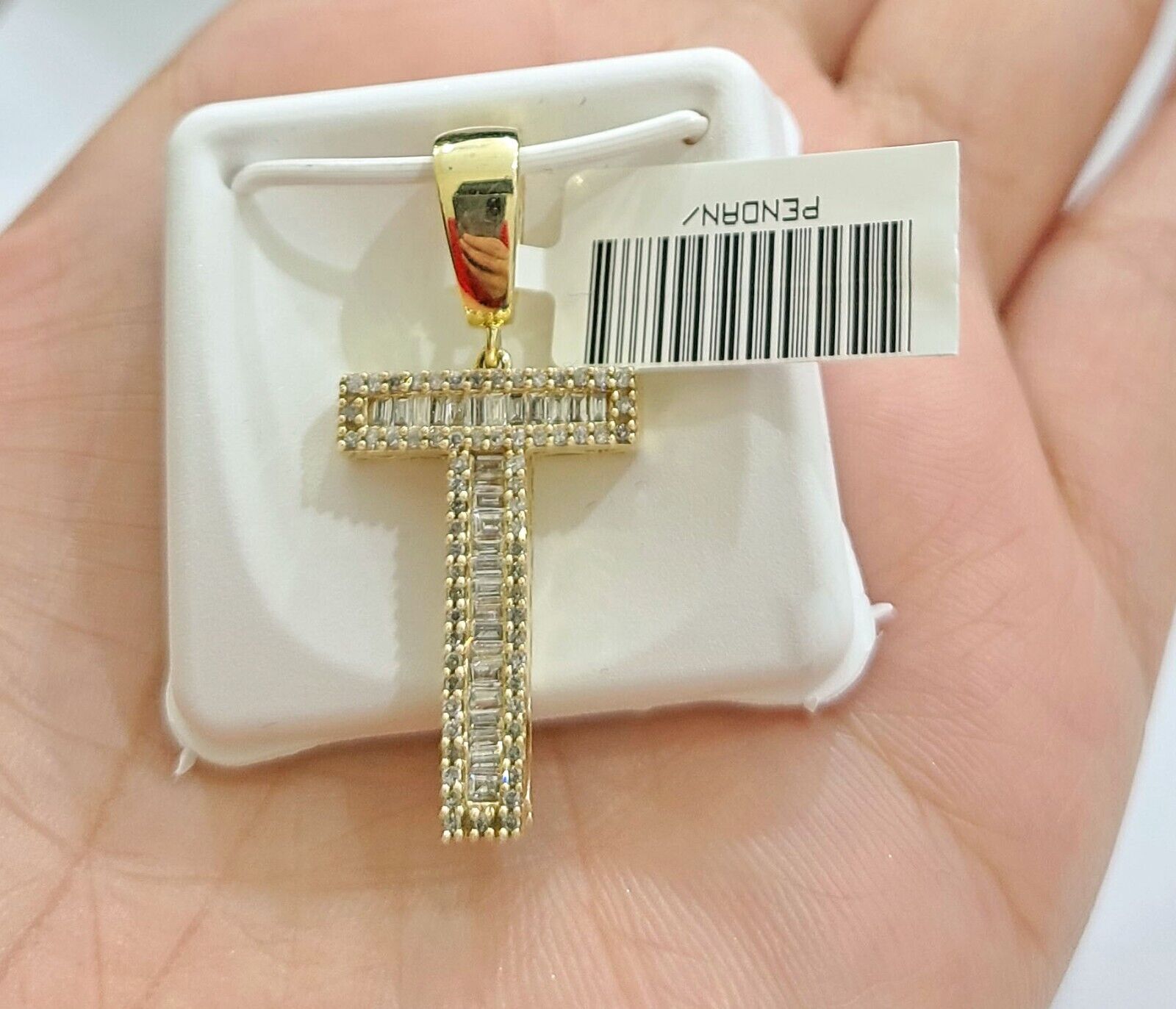 Real 10K Yellow Gold Alphabets Diamond Cut Charm A - Z Pendant Initials - GoldenlinQ