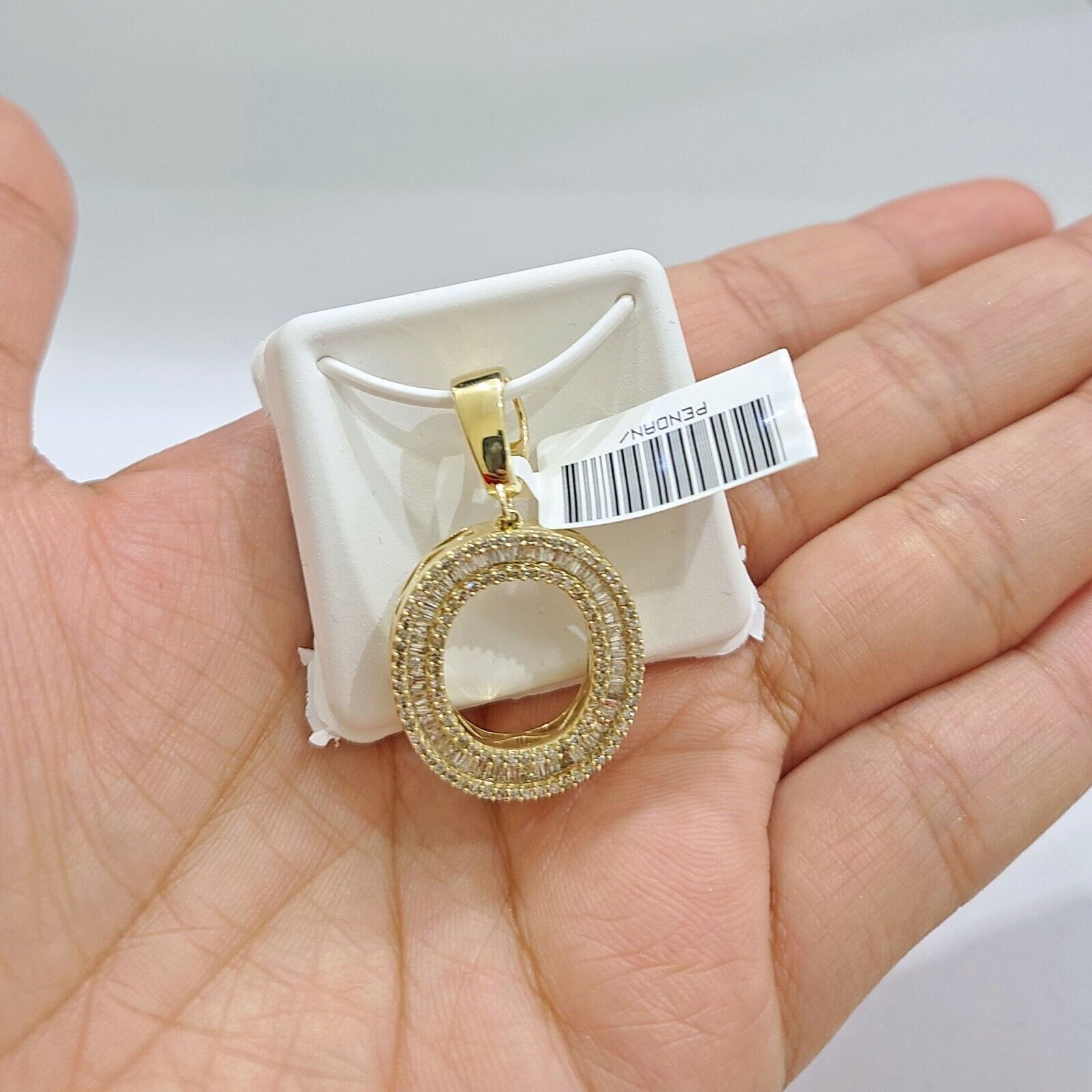 Real 10K Yellow Gold Alphabets Diamond Cut Charm A - Z Pendant Initials - GoldenlinQ