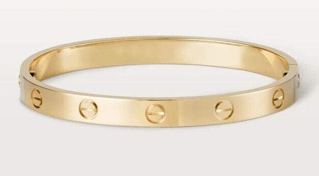 Real 10k Yellow Gold Bangle Bracelet For Ladies, Shiny And Solid 10kt Gold - GoldenlinQ