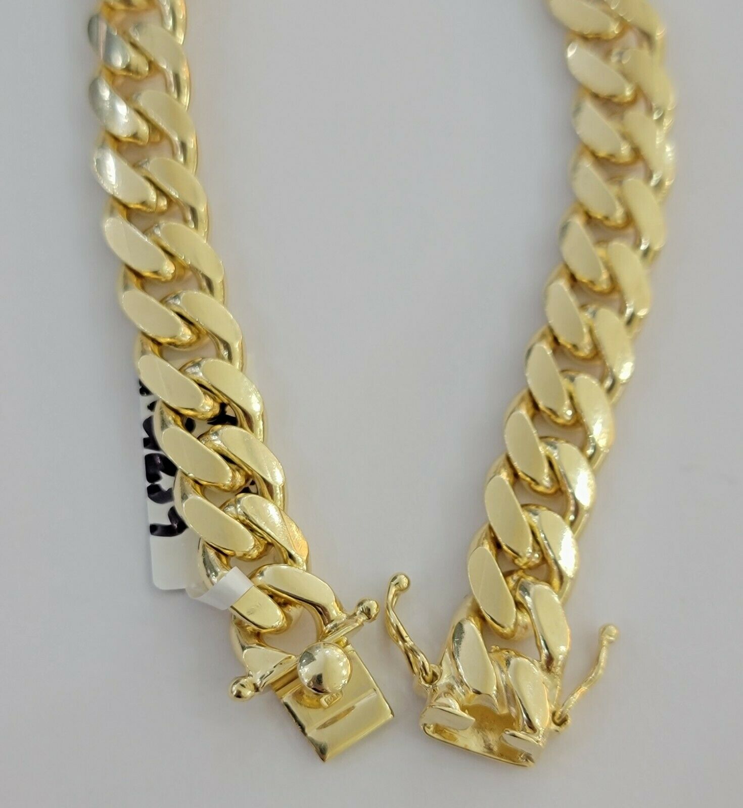 Real 10k Yellow Gold Bracelet Miami Cuban Link 11mm 8" 10kt Strong SOLID LINKS - GoldenlinQ