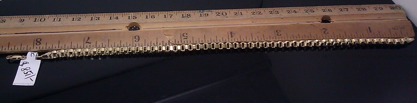 REAL 10k Yellow Gold Byzantine Bracelet Men Women 7.5" Inch - GoldenlinQ