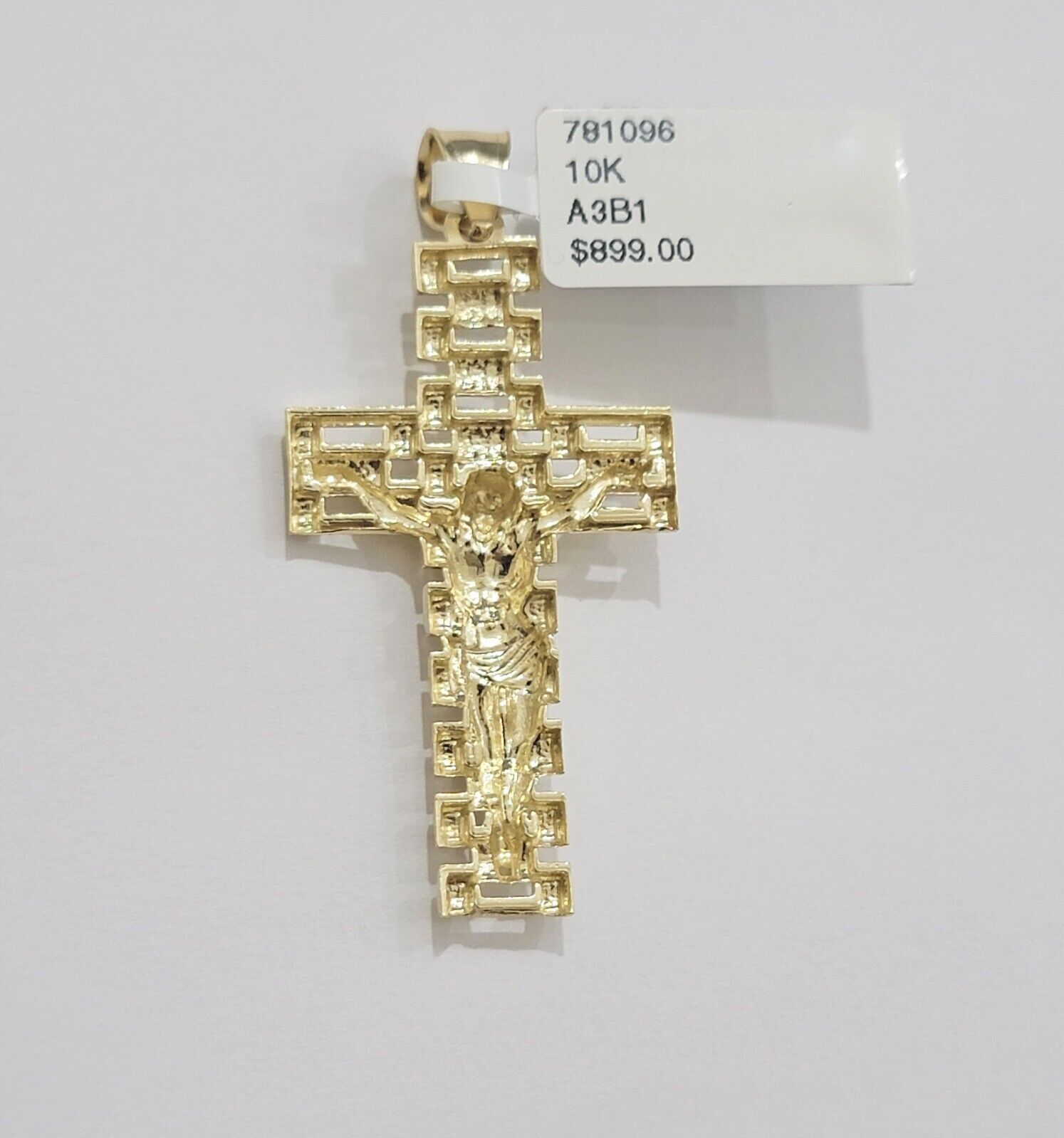 REAL 10k Yellow Gold Chain Cross Pendant Set Miami Cuban link Necklace 5mm 18 - 28 - GoldenlinQ