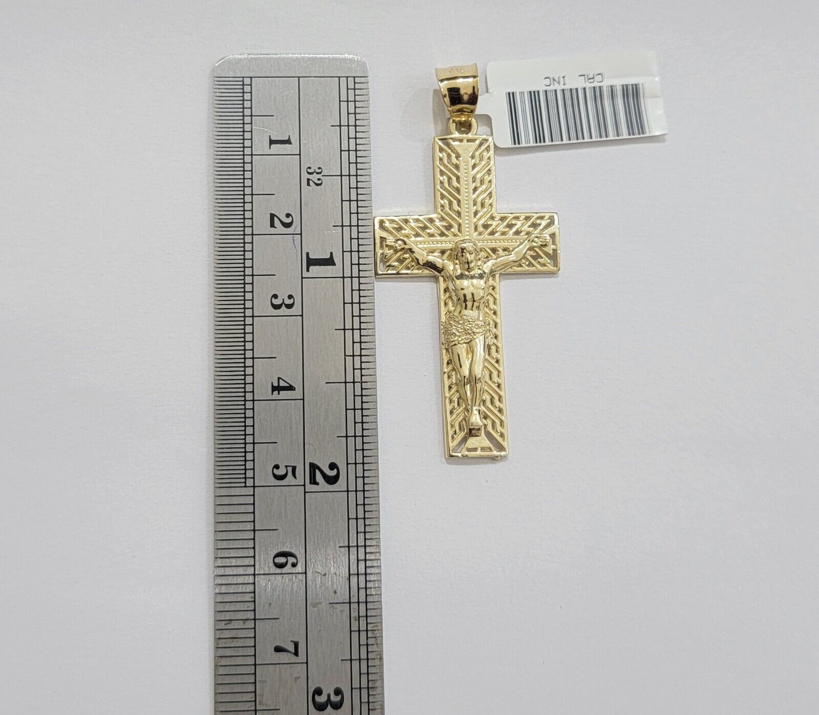 REAL 10k Yellow Gold Chain Cross Pendant Set Miami Cuban link Necklace 5mm 18 - 28 - GoldenlinQ
