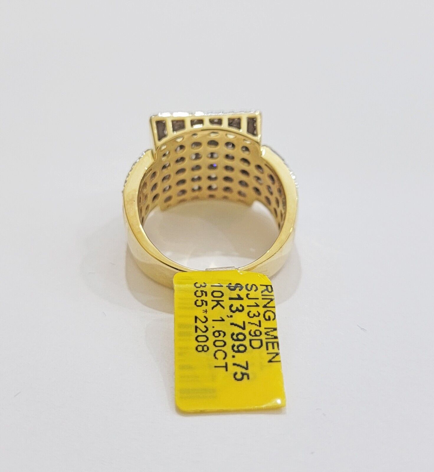 Real 10k Yellow Gold Diamond Mens Ring Size 10 1.60 CT Natural Diamonds ON SALE - GoldenlinQ