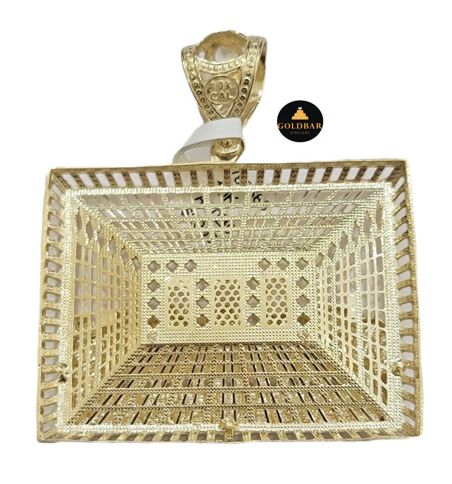 Real 10k Yellow Gold last supper Charm Pendant For Men's 2" Inch For Chain,10KT - GoldenlinQ