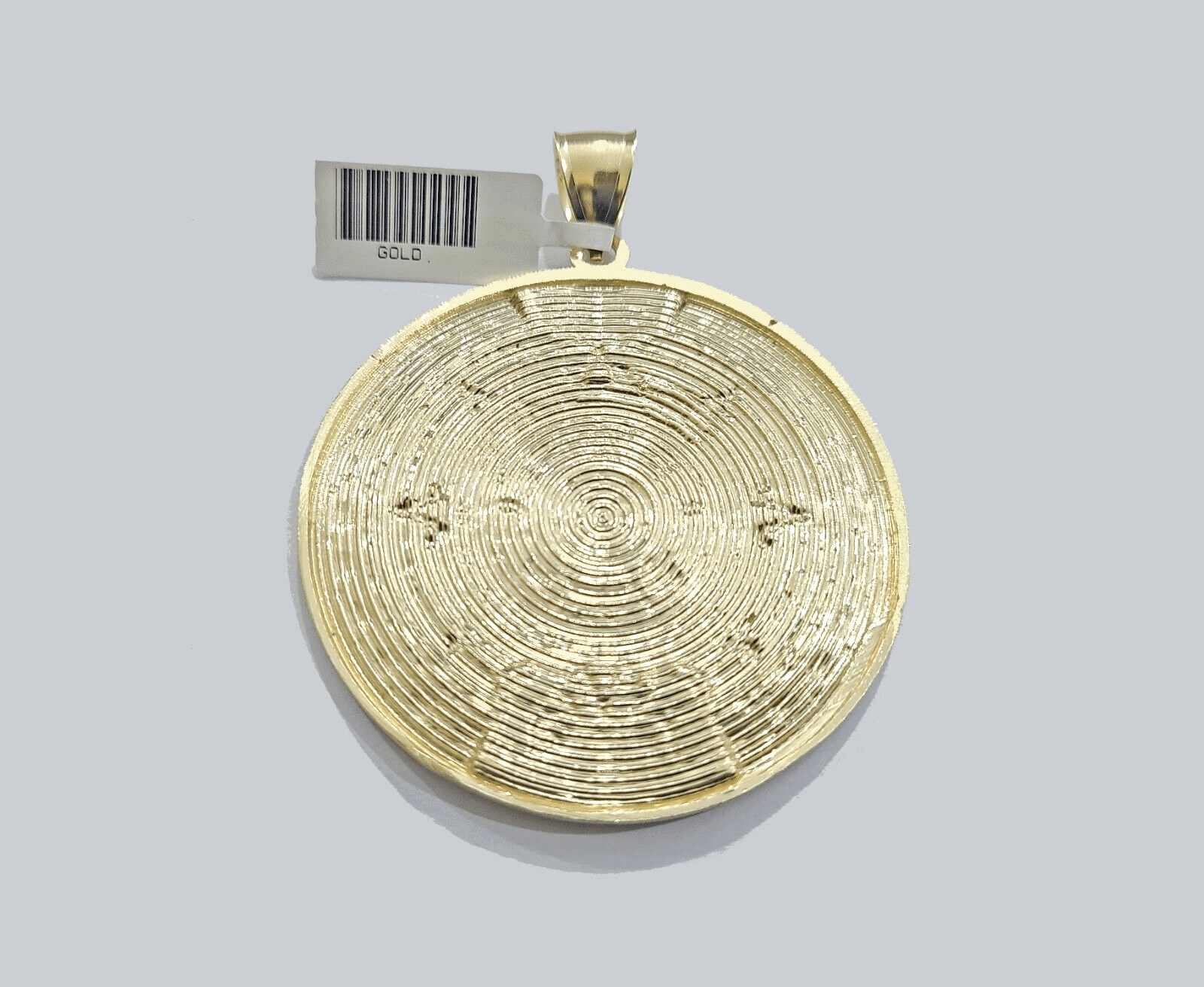 Real 10k Yellow Gold Mayan Calendar Charm Pendant 10kt for Chain - GoldenlinQ