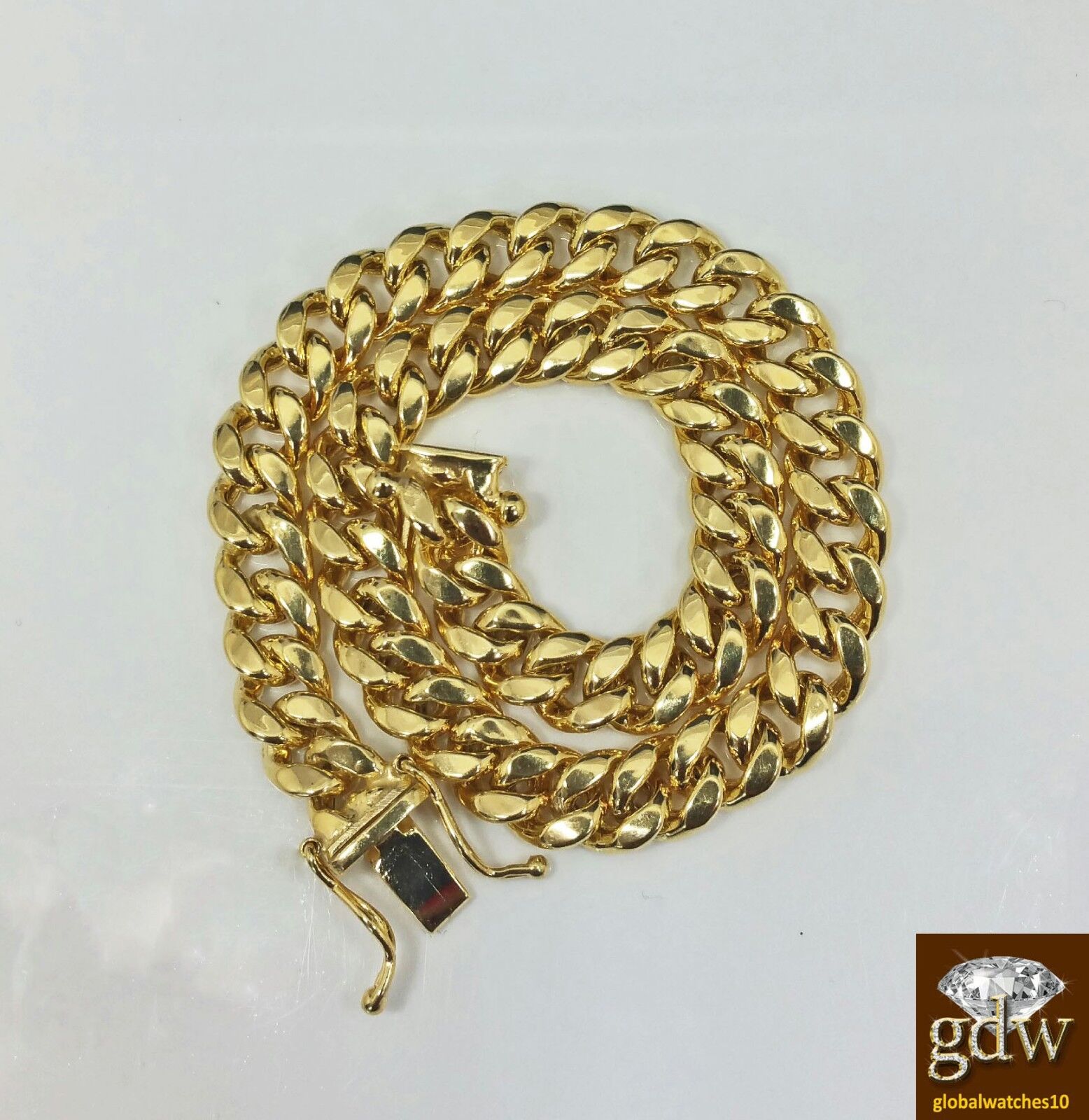Real 10k Yellow Gold Miami Cuban Bracelet 6mm 8.5" Box Lock - GoldenlinQ