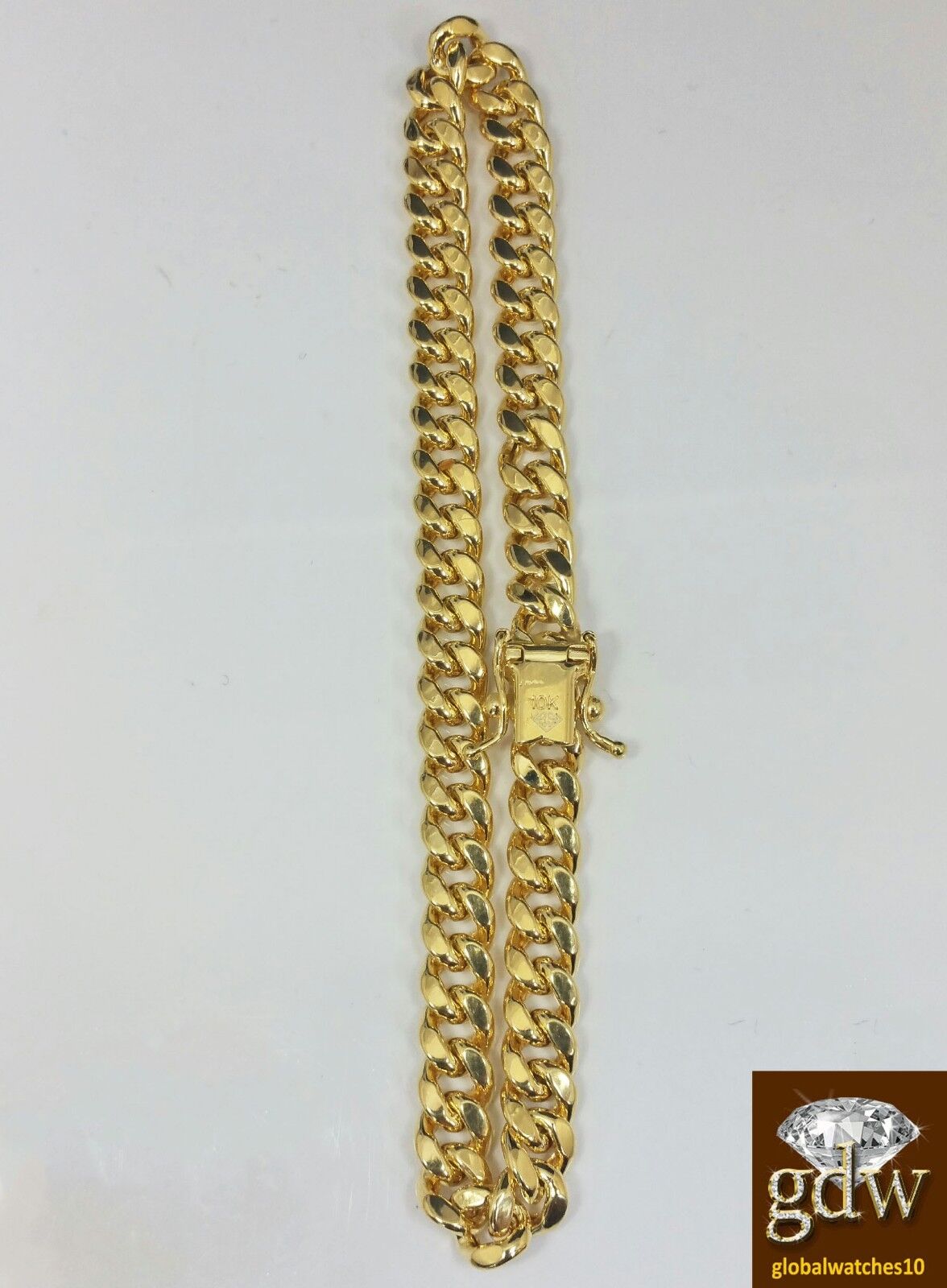 Real 10k Yellow Gold Miami Cuban Bracelet 6mm 8.5" Box Lock - GoldenlinQ
