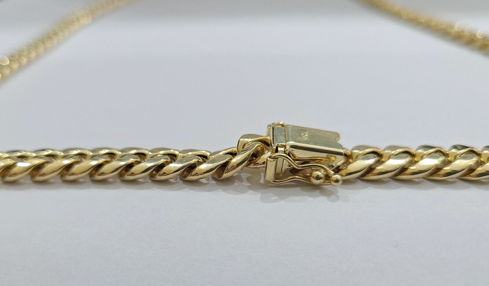 Real 10k Yellow Gold Necklace Miami Cuban Chain 8mm 26" inch 10kt Men's Chain - GoldenlinQ