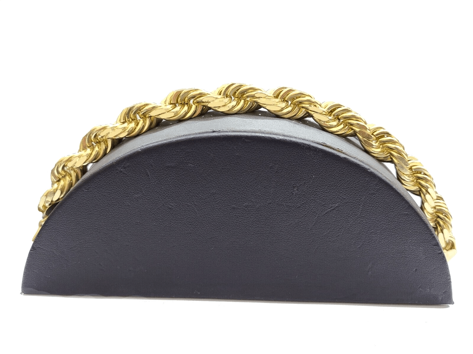 Real 10K Yellow Gold Rope Bracelet 10mm 8 Inch Lobster Lock For mens On Sale - GoldenlinQ