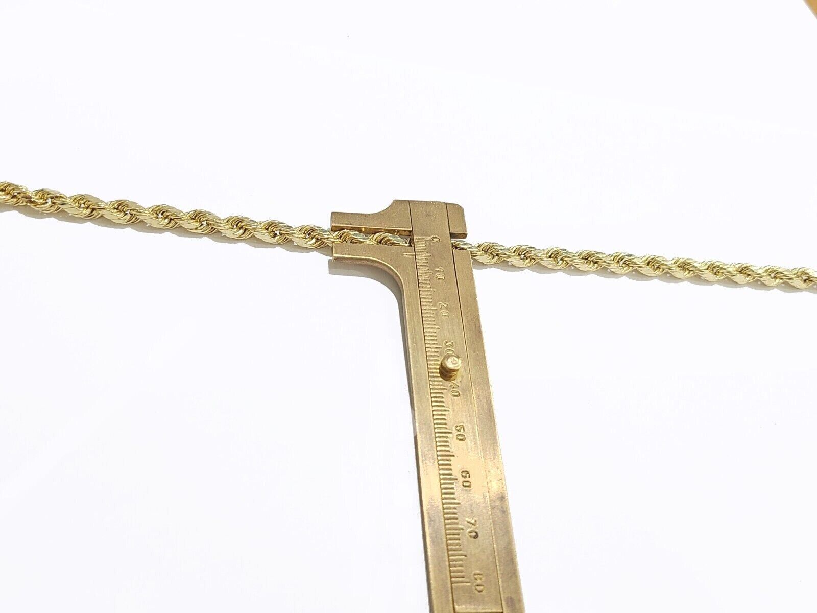 Real 10K Yellow Gold Rope Chain 6mm Necklace 20 in 22 in 24 in 26 in 28 in 30 in - GoldenlinQ