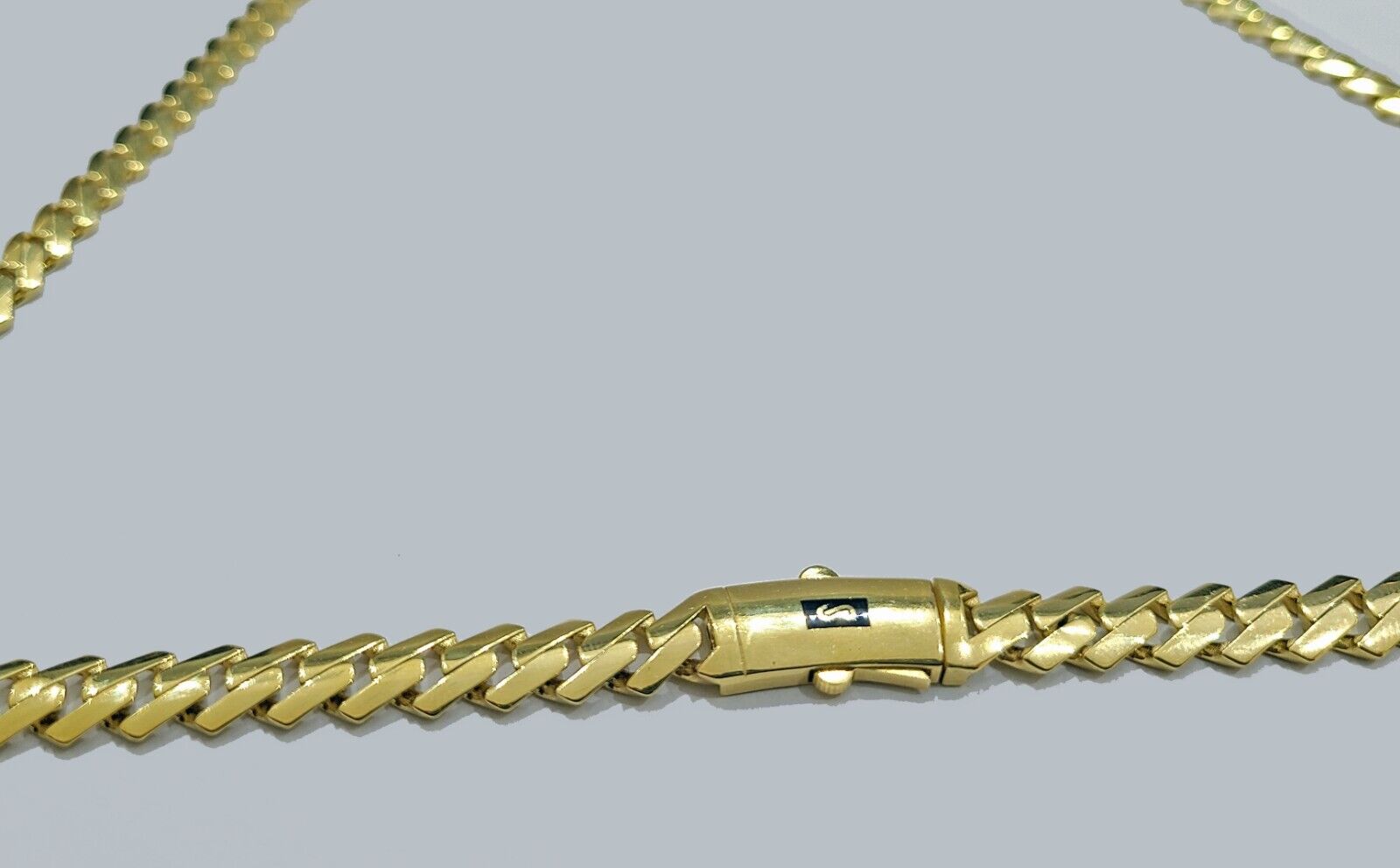 Real 10K Yellow Gold Royal Monaco Chain 8mm chain Necklace Unisex 20 - 26'' inches - GoldenlinQ