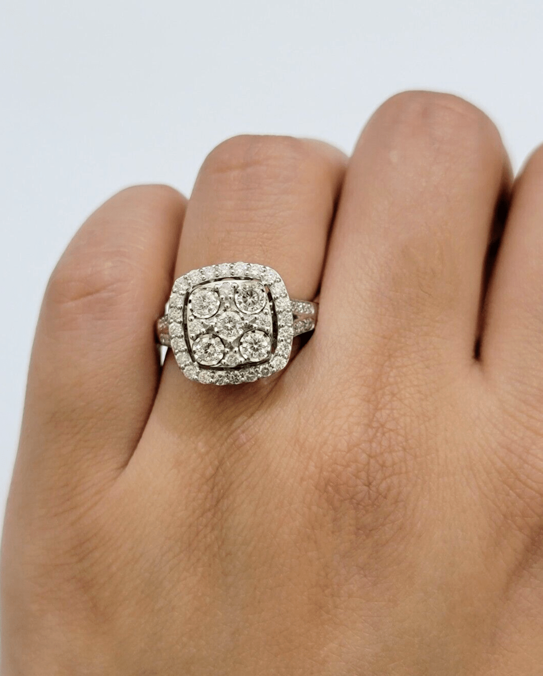 Real 10kt Gold 1CT Diamond Ring Women Band Natural Genuine Band Wedding 10k SALE - GoldenlinQ