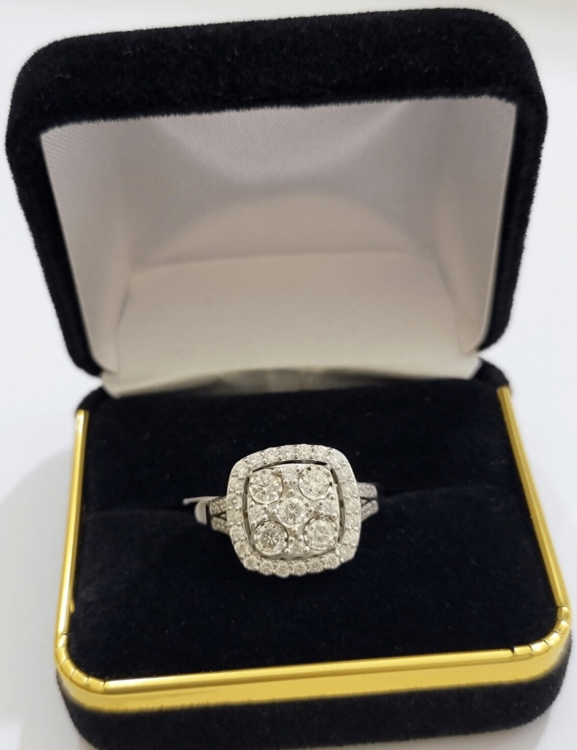 Real 10kt Gold 1CT Diamond Ring Women Band Natural Genuine Band Wedding 10k SALE - GoldenlinQ