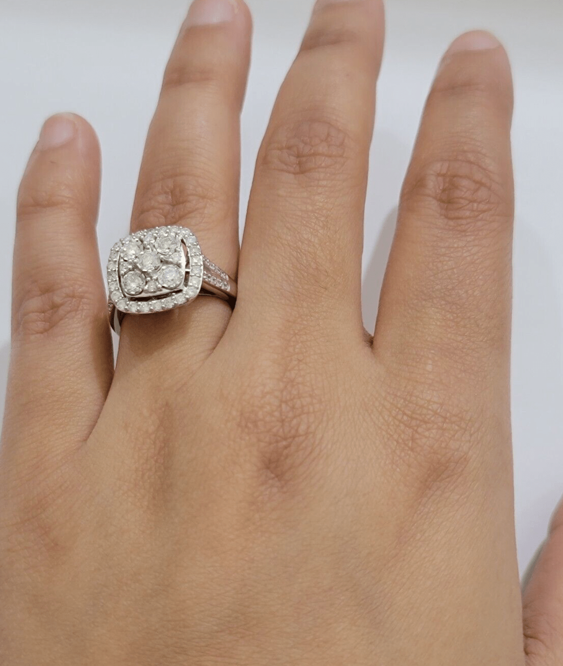 Real 10kt Gold 1CT Diamond Ring Women Band Natural Genuine Band Wedding 10k SALE - GoldenlinQ