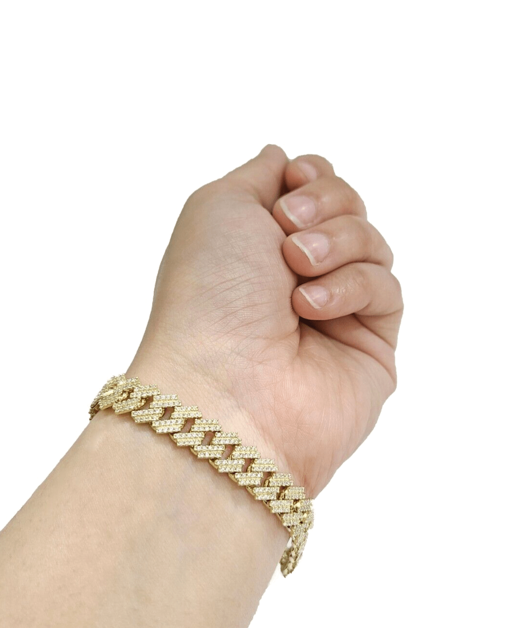 Real 10kt Solid Yellow Gold Miami Cuban Bracelet 10k Unisex 9 Inches 10mm - GoldenlinQ