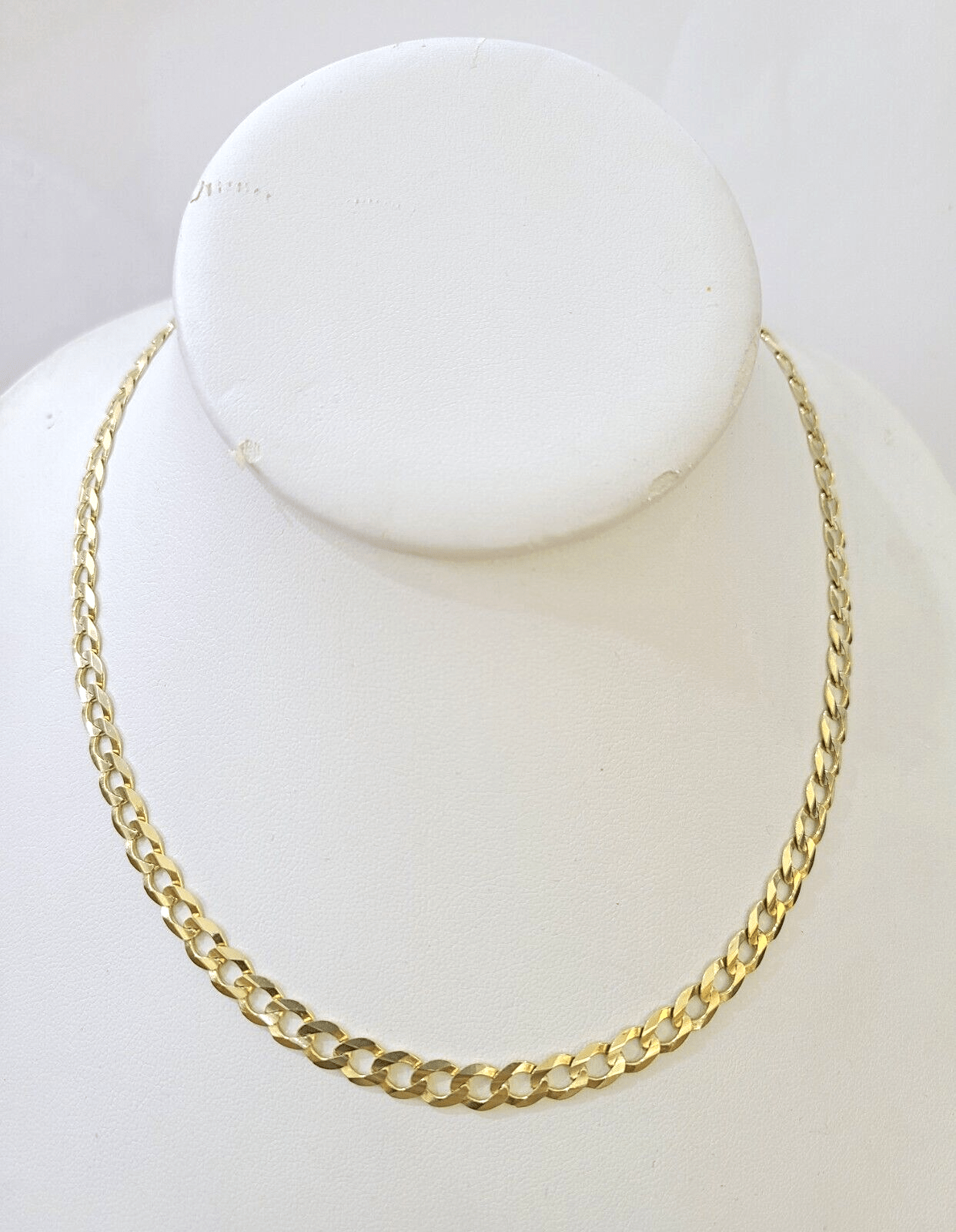 REAL 14k Cuban Curb Link necklace Yellow gold chain 20 inches 6mm 14kt - GoldenlinQ