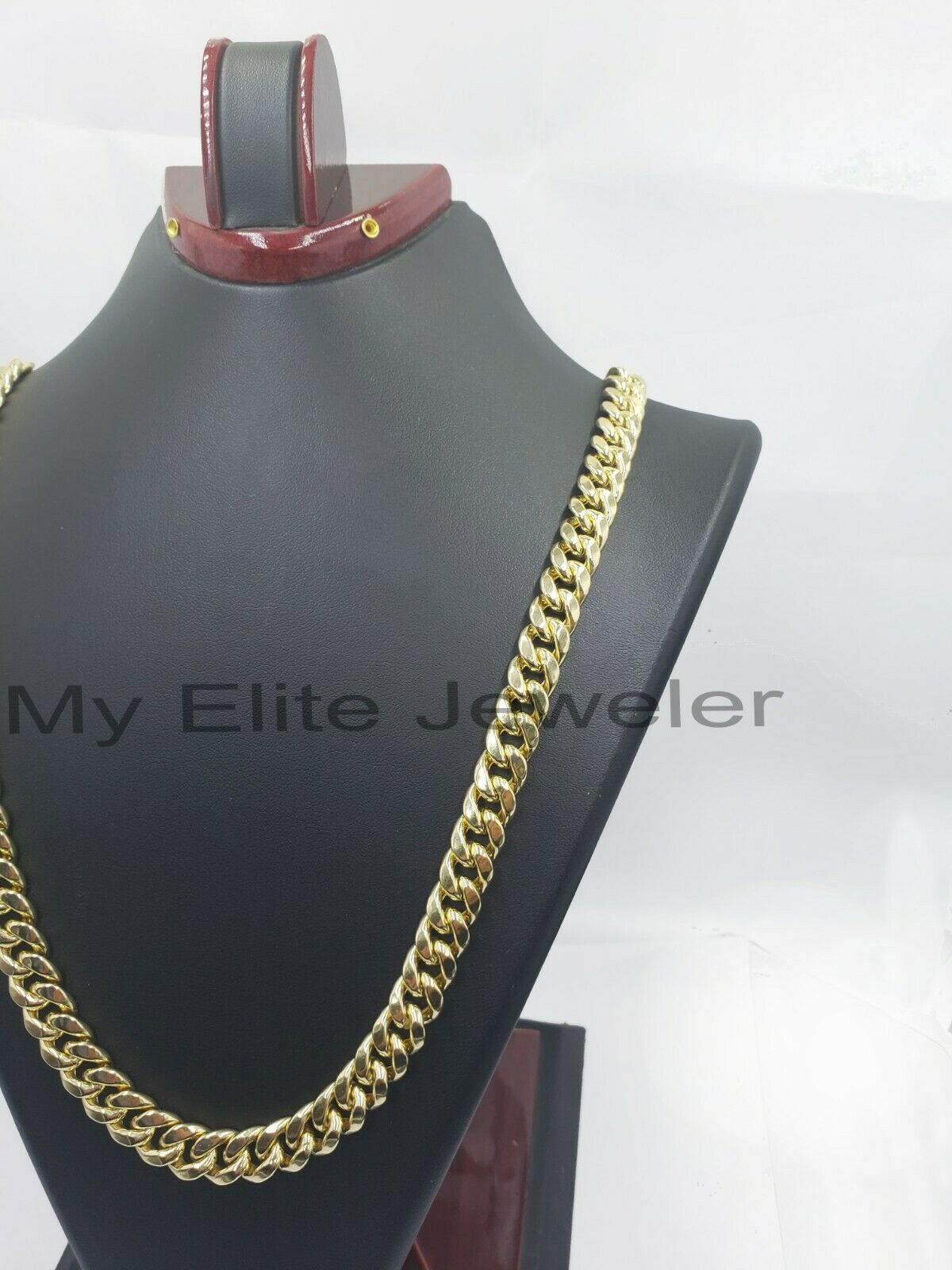 Real 14k Gold 10mm 28" Miami Cuban Link Chain Men's Necklace 14kt Yellow Gold - GoldenlinQ