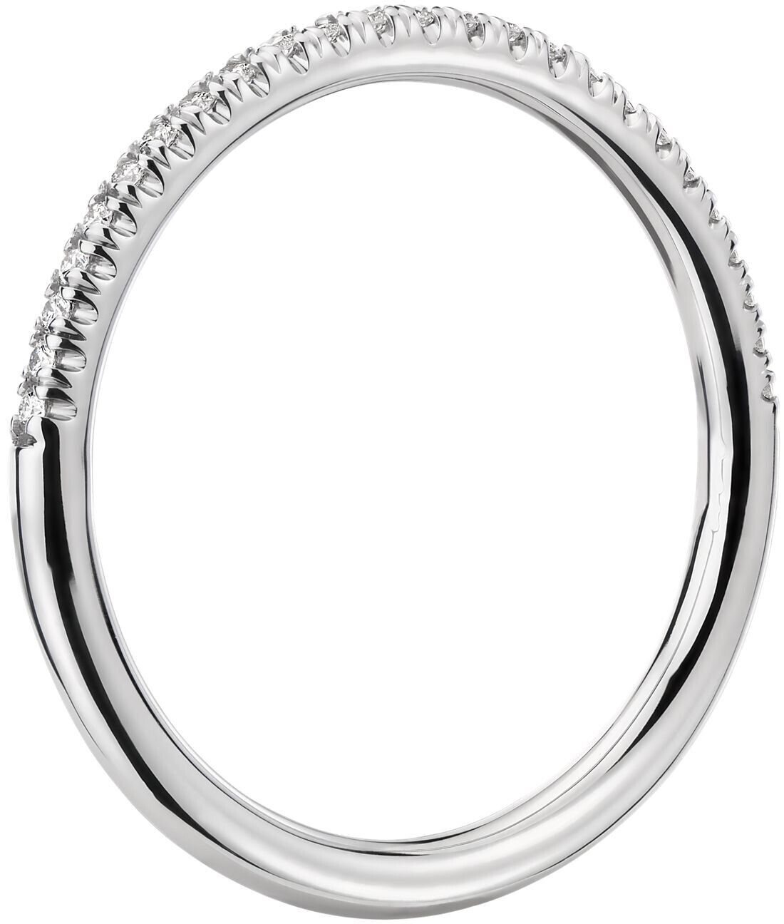 Real 14k Gold Ladies Diamond Ring 0.50CT Size 7 White Petite Micropav�� Band 14kt - GoldenlinQ