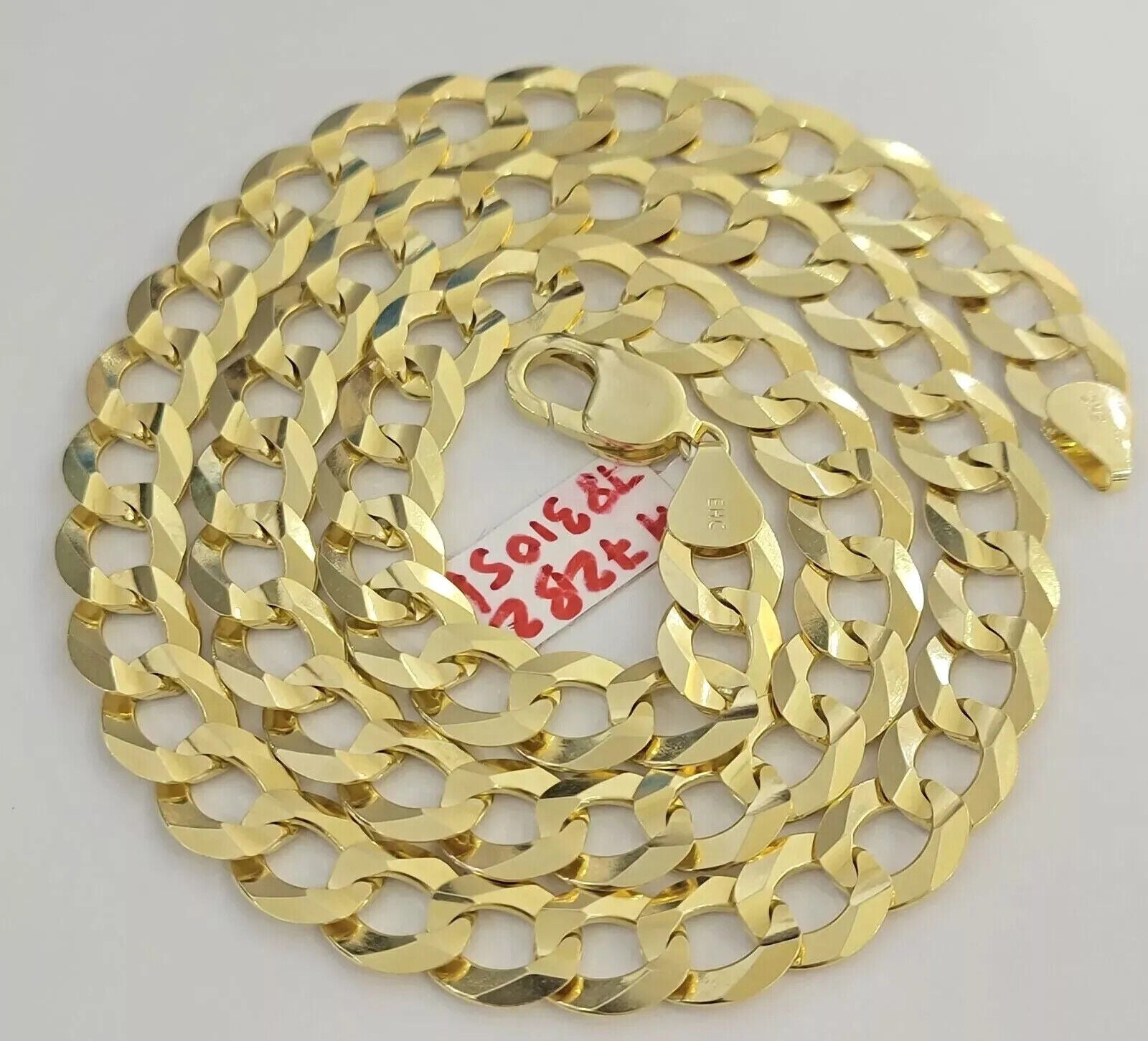 REAL 14k Gold Necklace Cuban Curb Link Chain Mens 11mm 20" - 30 Inch SOLID 14kt